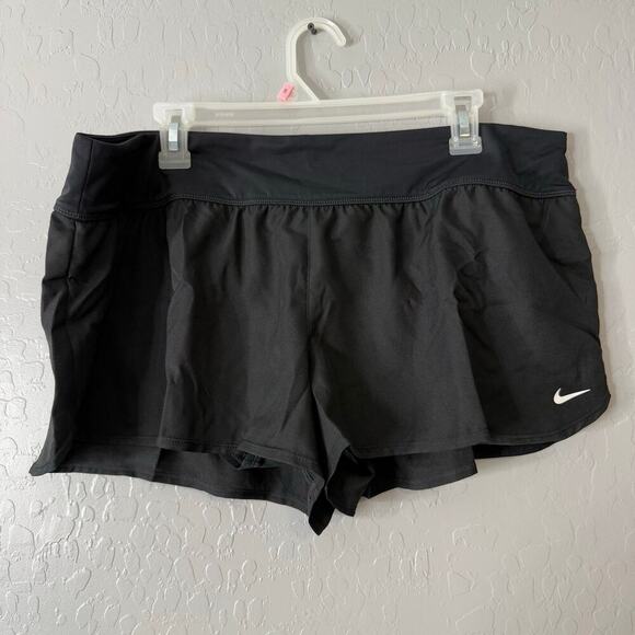 Women's Nike Solid Boardshort Swim Bottoms, Size: XXL, Black - Picture 1 of 6